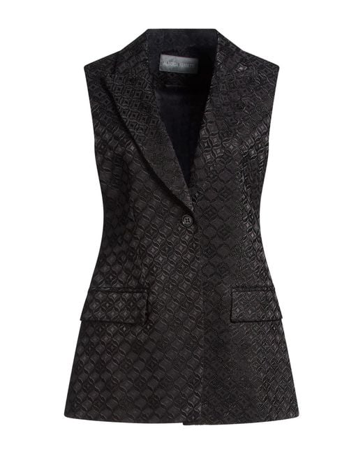 Alberta Ferretti Black Blazer Viscose, Cotton, Elastane