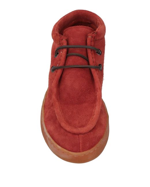Fabi Red Ankle Boots for men