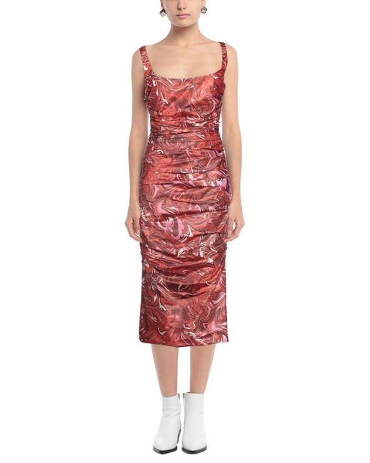 Maisie Wilen Red Midi Dress