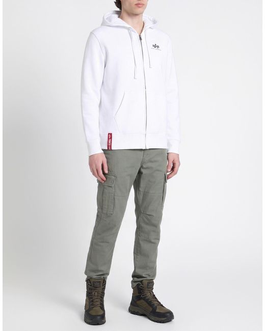 Alpha Industries White Sweatshirt for men