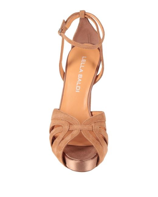 Lella Baldi White Sandals Leather