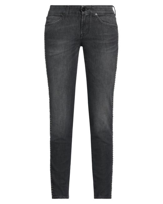 7 For All Mankind Gray Jeans Cotton, Elastane