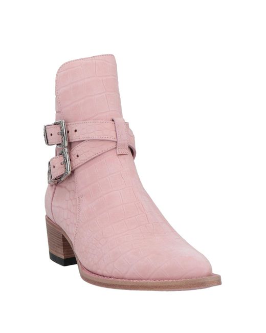Amiri Pink Ankle Boots for men