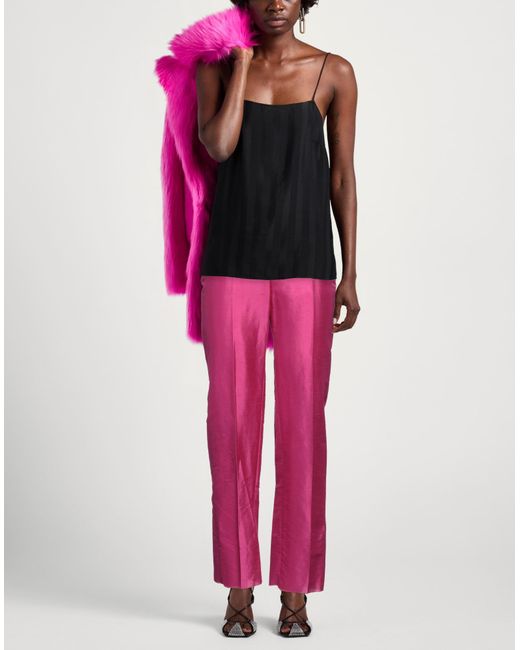 Max Mara Pink Fuchsia Pants Silk