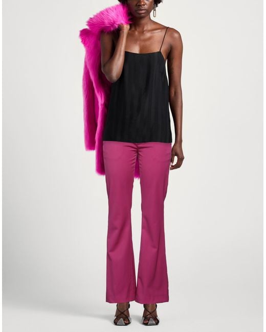 Dondup Purple Pants Virgin Wool, Elastane