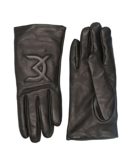 David Koma Black Gloves Lambskin