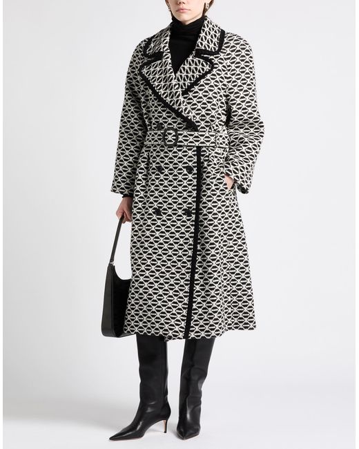 Alberta Ferretti Black Coat Wool, Polyamide