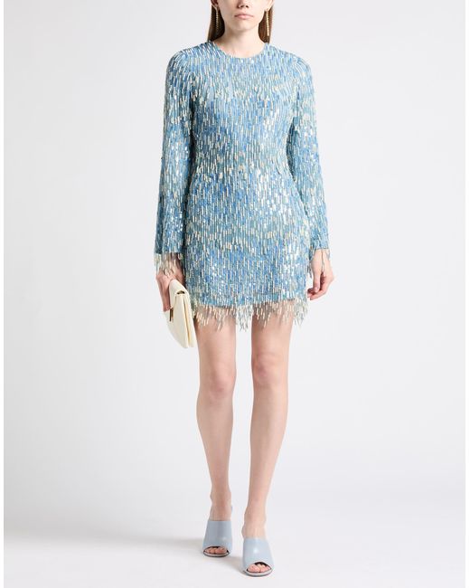 Elisabetta Franchi Blue Mini Dress