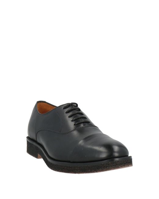 Osey Black Lace-Up Shoes Calfskin for men