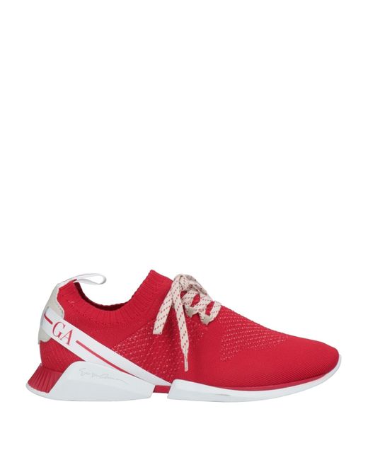armani red trainers