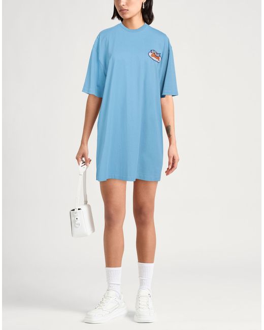 Opening Ceremony Blue Mini Dress Cotton, Polyester