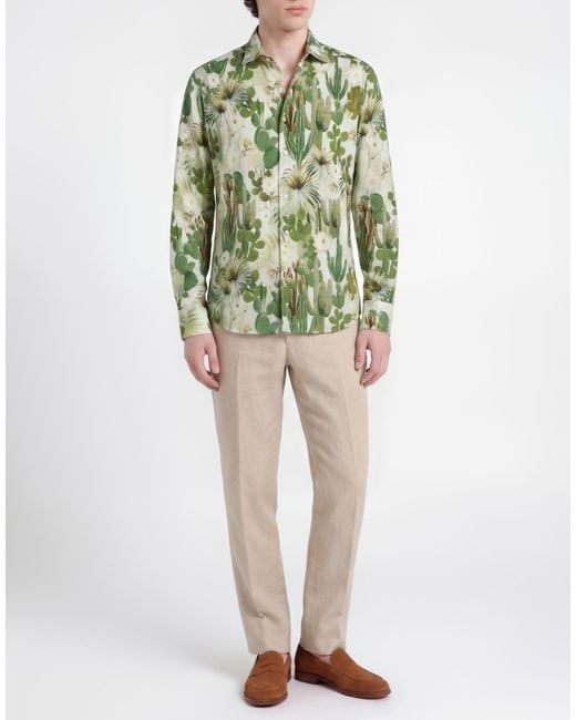 Stenstroms Green Shirt Linen for men