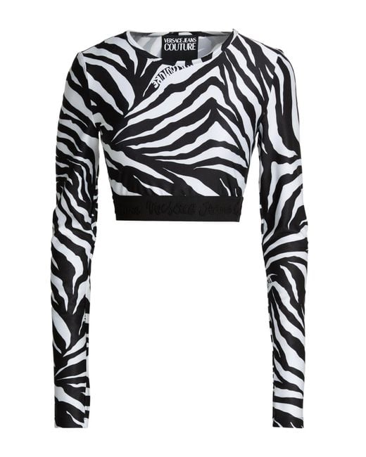 Versace Jeans Couture Black Top Polyamide, Elastane