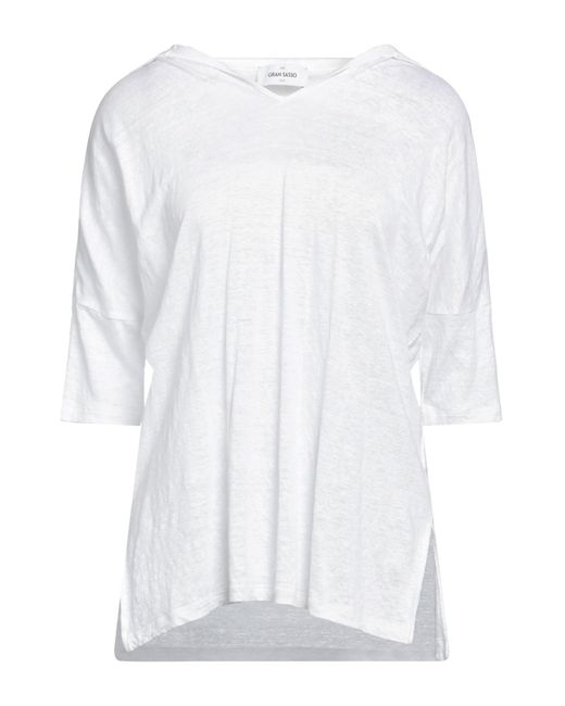 Gran Sasso White T-Shirt Linen