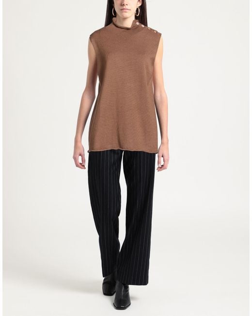Weekend by Maxmara Brown Turtleneck Cotton