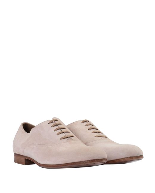 Gianvito Rossi White Light Lace-Up Shoes Soft Leather for men