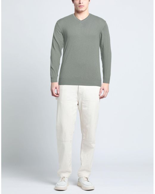 Avignon Gray Sage Sweater Cotton for men