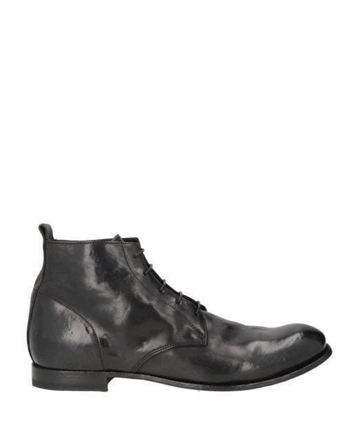 Officine Creative Black Ankle Boots for men