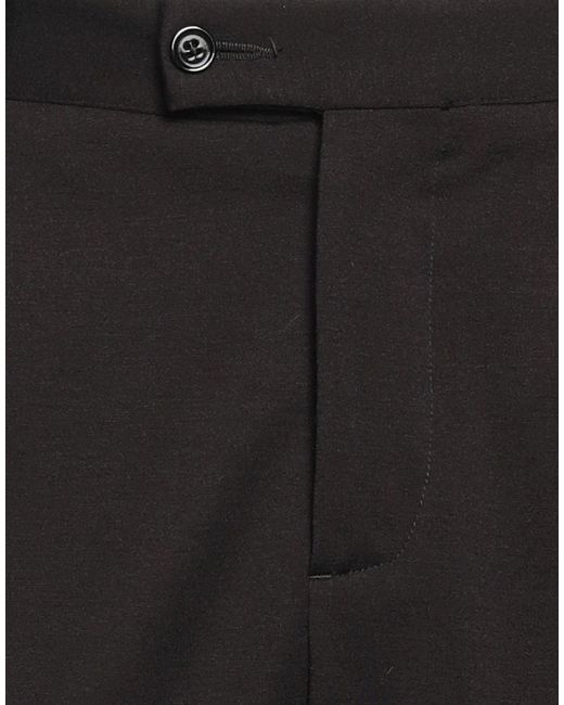Daniele Alessandrini Black Pants Polyester, Viscose, Elastane for men