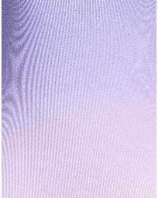 MSGM Purple Midi Dress Cotton, Elastane