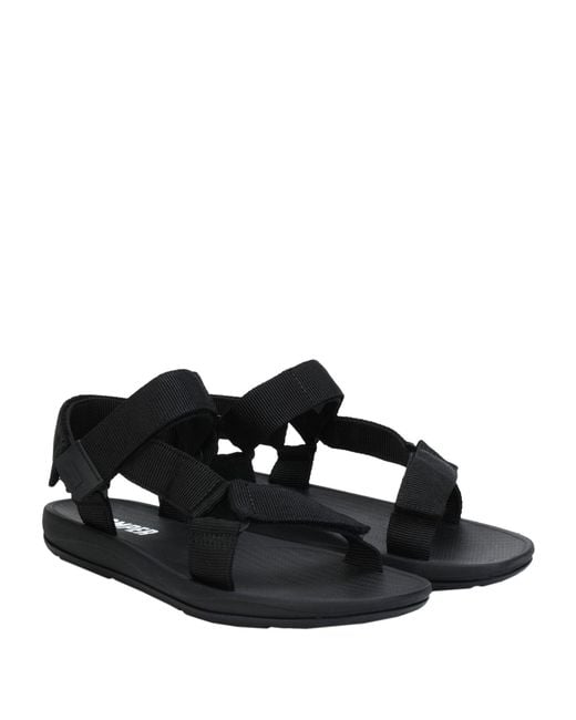 Camper Black Match Strap Sandals for men