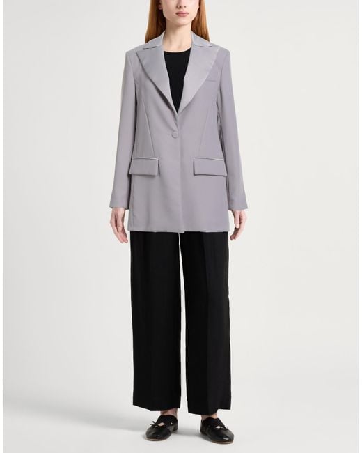 Suoli Gray Light Blazer Polyester