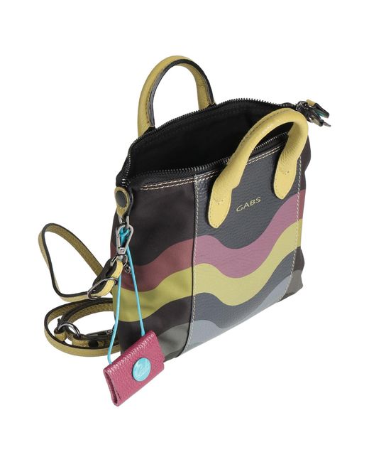 Gabs Blue Handbag Calfskin, Polyester