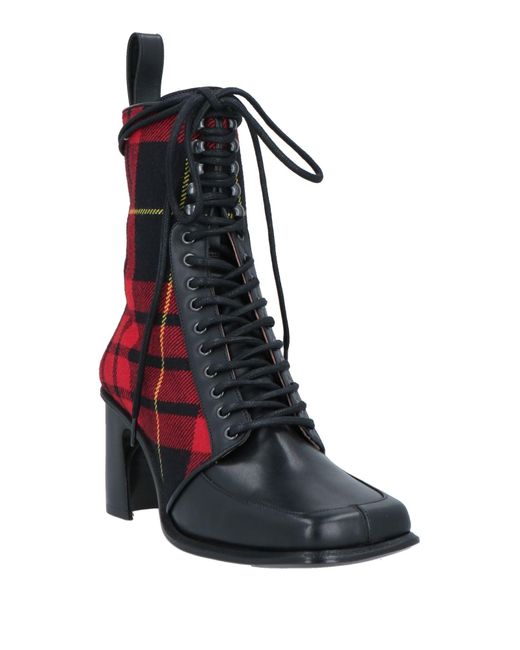 MARINE SERRE Red Ankle Boots