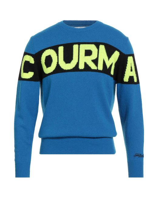 Mc2 Saint Barth Blue Sweater Wool, Viscose, Cashmere, Polyamide for men