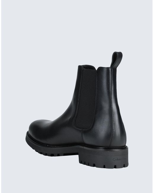 Calvin Klein Black Ankle Boots for men