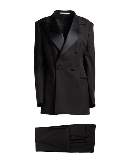 Tagliatore 0205 Black Suit Polyester, Viscose, Elastane