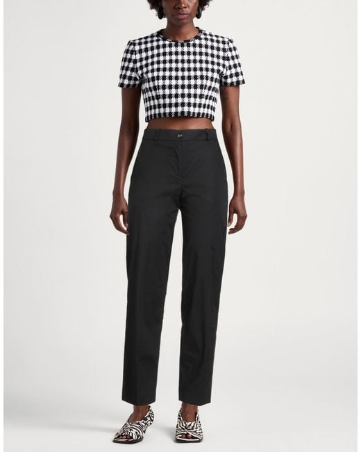 Haveone Black Pants Cotton, Elastane