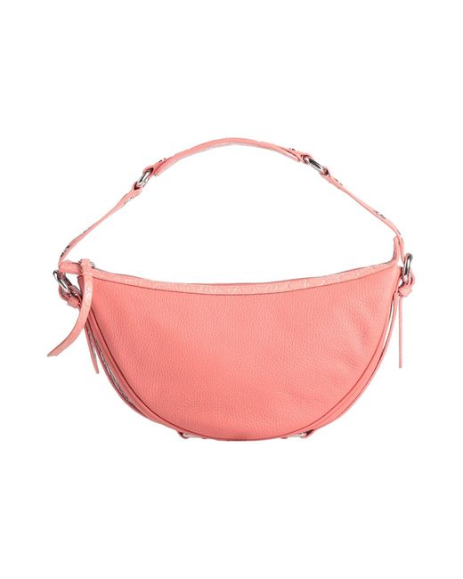 By Far Pink Handbag Bull Skin