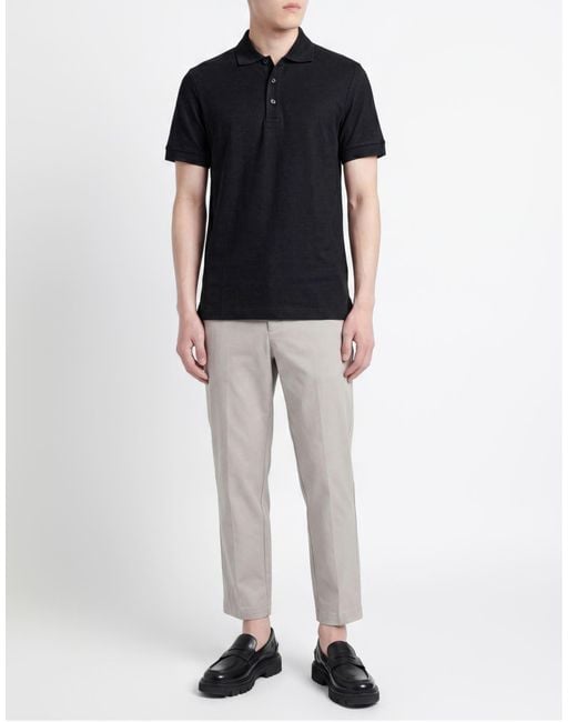 Polo Burberry de hombre de color Black