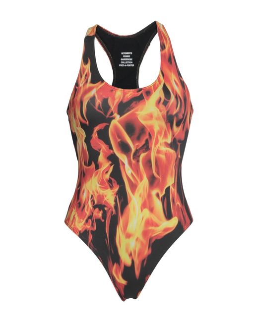 Vetements Orange One-piece Swimsuit