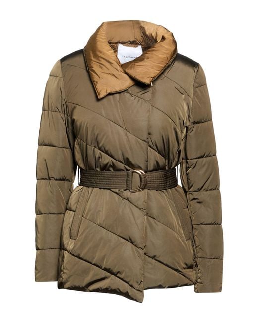 Fracomina Green Military Puffer Nylon