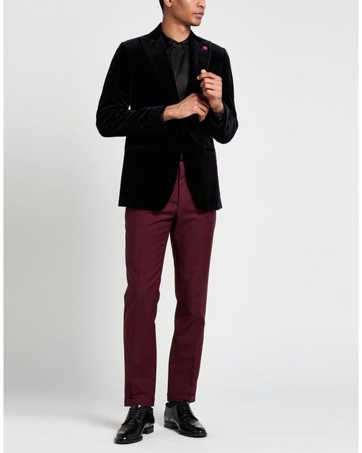 Lardini Black Blazer Cotton, Elastane for men
