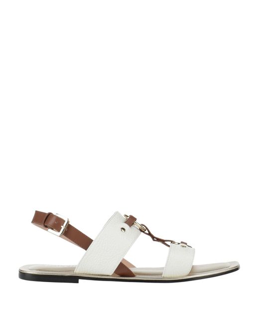Pollini White Sandale