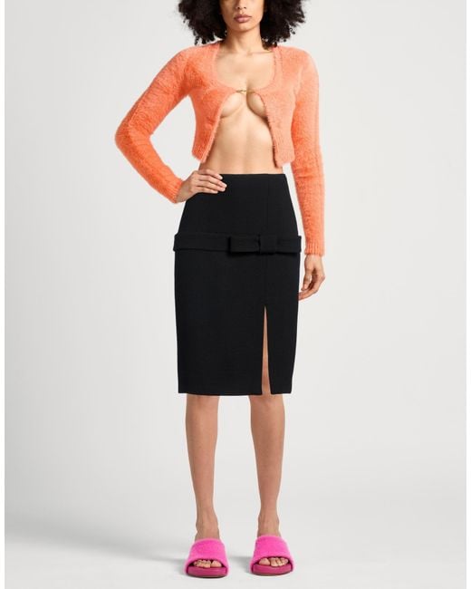N°21 Black Midi Skirt Wool, Polyamide, Elastane