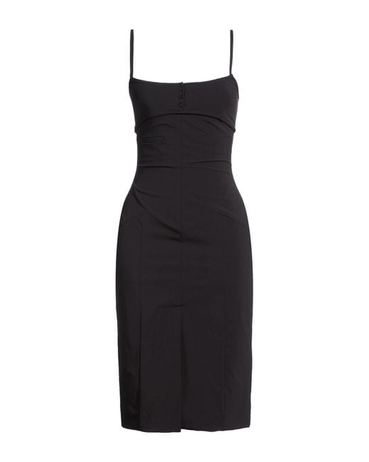 Priscavera Black Midi Dress