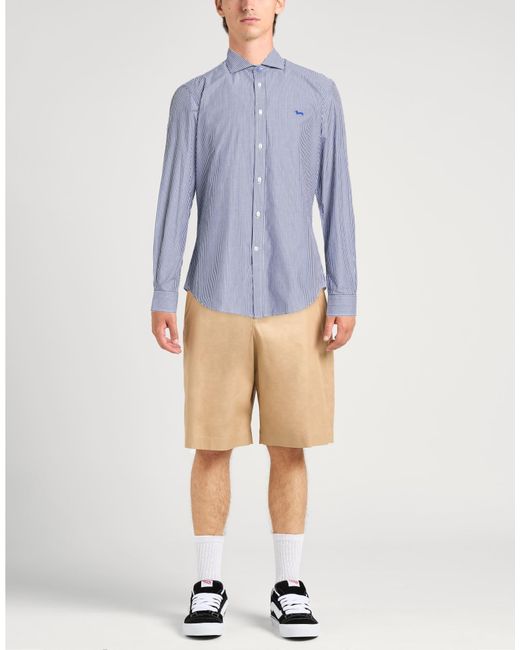 Harmont & Blaine Blue Shirt Organic Cotton for men