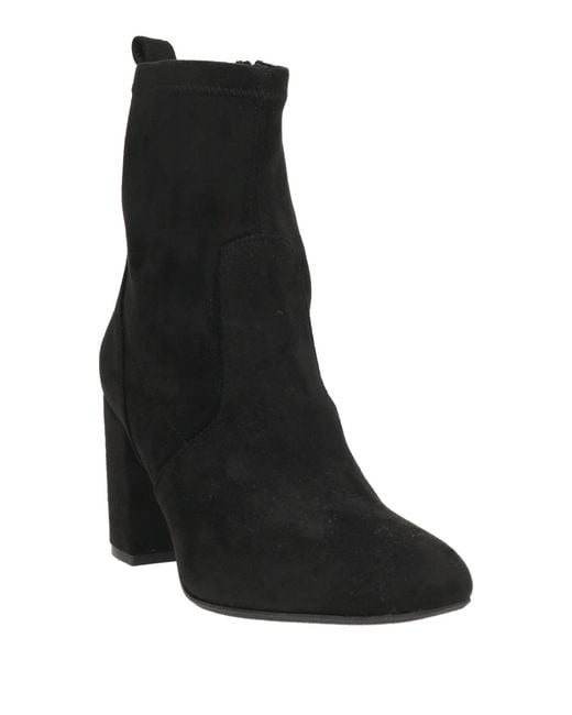 Carmens Black Ankle Boots Textile Fibers