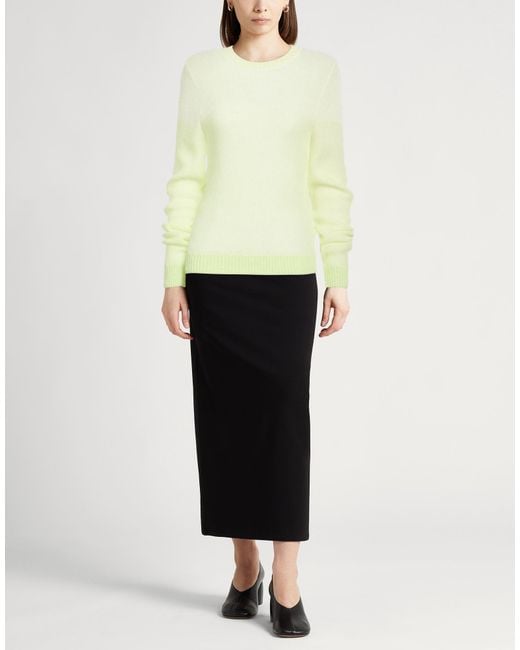 Peserico Yellow Easy Sweater Alpaca Wool, Polyamide, Virgin Wool