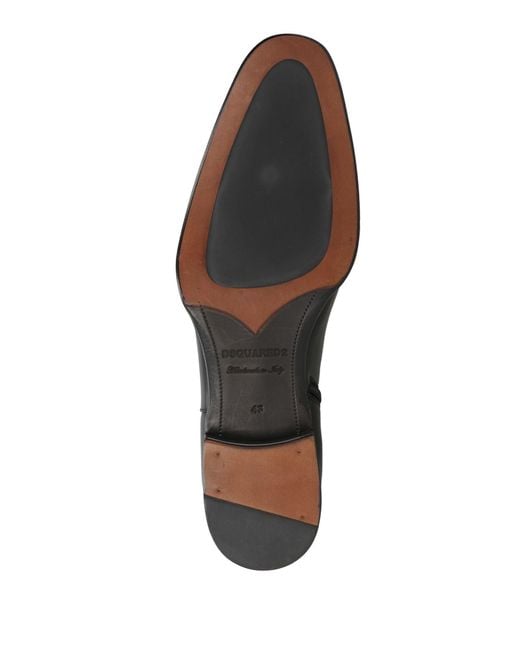 DSquared² Black Boot Leather for men