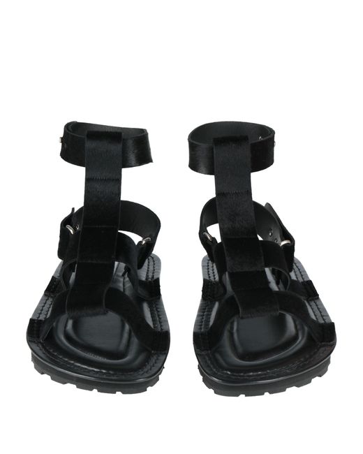Jil Sander Black Sandals Calfskin for men