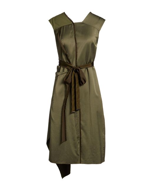 High Green Midi Dress