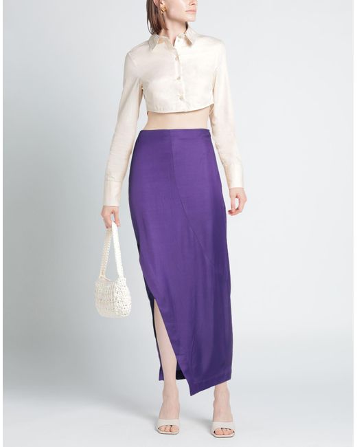 Malloni Purple Maxi Skirt