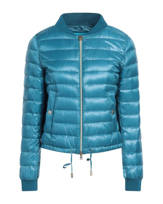 Herno Blue Azure Puffer Polyamide, Elastane