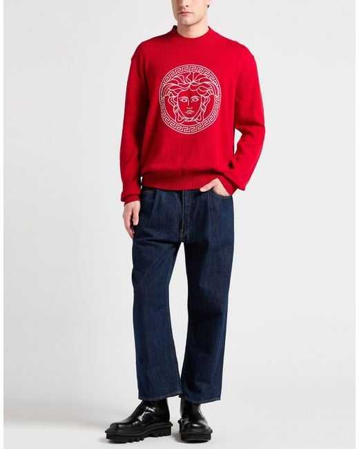 Pullover Versace de hombre de color Red