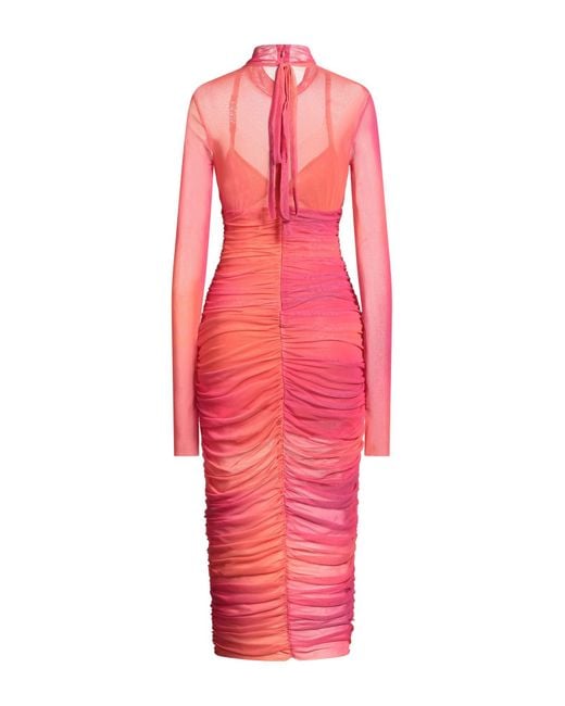 Versace Jeans Couture Pink Midi-Kleid